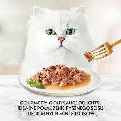 Gourmet Gold Karma dla kotów kawałki w smakowitym sosie z kurczakiem 85 g Gourmet Gold Karma dla kotów kawałki w smakowitym sosie z kurczakiem 85 g