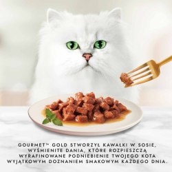 Gourmet Gold Karma dla kotów podwójna przyjemność wołowina i kurczak 85 g Gourmet Gold Karma dla kotów podwójna przyjemność wołowina i kurczak 85 g