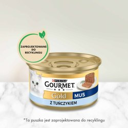 Gourmet Gold Karma mokra dla dorosłych kotów mus z tuńczykiem 85 g