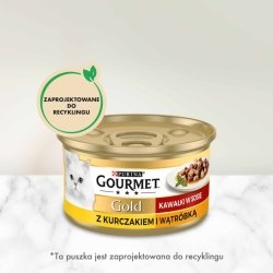 Gourmet Gold Karma mokra dla kotów kurczak i wątróbka w sosie 85 g Gourmet Gold Karma mokra dla kotów kurczak i wątróbka w sosie 85 g
