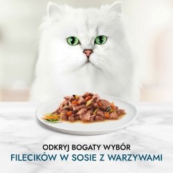 Gourmet Perle Karma dla kotów mini fileciki w sosie z warzywami 4 x 85 g. Gourmet Perle Karma dla kotów mini fileciki w sosie z warzywami 4 x 85 g.