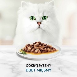 Gourmet Perle Karma mokra dla kotów dorosłych duet mięsny 340 g (4 x 85 g) Gourmet Perle Karma mokra dla kotów dorosłych duet mięsny 340 g (4 x 85 g)