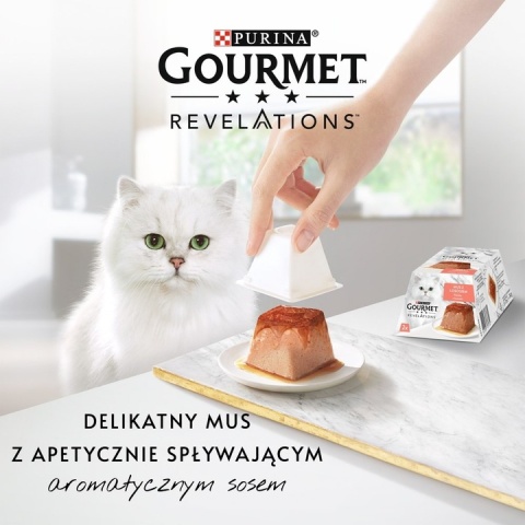 Gourmet Revelations Karma dla kotów mus z łososiem 114 g (2 x 57 g) Gourmet Revelations Karma dla kotów mus z łososiem 114 g (2 x 57 g)
