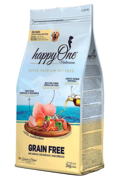 HappyOne Grain-Free Mediterraneum Adult dla psów dorosłych Super Premium 12Kg HappyOne Meditteraneum HappyOne Grain-Free Mediterraneum Adult dla psów dorosłych Super Premium 12Kg HappyOne Meditteraneum
