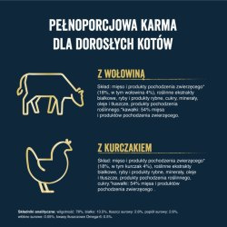 Felix Tasty Shreds Karma dla dorosłych kotów wołowina kurczak w sosie 4x80g