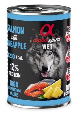 Alpha Spirit Karma mokra dla psa łosoś z ananasem 400g