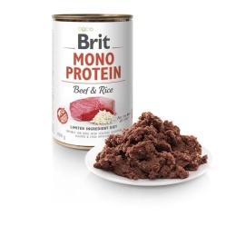 Brit Monoprotein Beef&Rice wołowina z ryżem mokra karma dla psa 400g