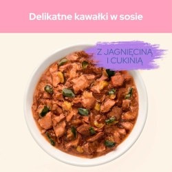 CAT CHOW Kitten Mokra karma dla kociąt z jagnięciną i cukinią w sosie 85 g CAT CHOW Kitten Mokra karma dla kociąt z jagnięciną i cukinią w sosie 85 g