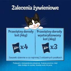 Felix Sensations Jellies Karma dla kotów smaki rybne w galaretce 4 x 85 g Felix Sensations Jellies Karma dla kotów smaki rybne w galaretce 4 x 85 g