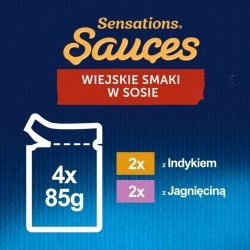 Felix Sensations Sauce Karma dla kotów wiejskie smaki Indyk w sosie 4x 85 g Felix Sensations Sauce Karma dla kotów wiejskie smaki Indyk w sosie 4x 85 g