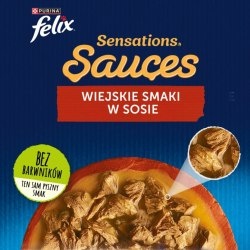 Felix Sensations Sauce Karma dla kotów wiejskie smaki Indyk w sosie 4x 85 g Felix Sensations Sauce Karma dla kotów wiejskie smaki Indyk w sosie 4x 85 g