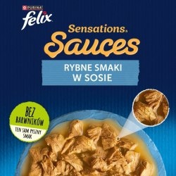 Felix Sensations Sauces Karma dla kotów rybne smaki w sosie 4 x 85 g Felix Sensations Sauces Karma dla kotów rybne smaki w sosie 4 x 85 g