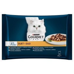 Gourmet Perle Karma mokra dla kotów dorosłych duet mięsny 340 g (4 x 85 g) Gourmet Perle Karma mokra dla kotów dorosłych duet mięsny 340 g (4 x 85 g)