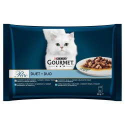 Gourmet Perle Karma mokra dla kotów dorosłych duet rybny 340 g (4 x 85 g)