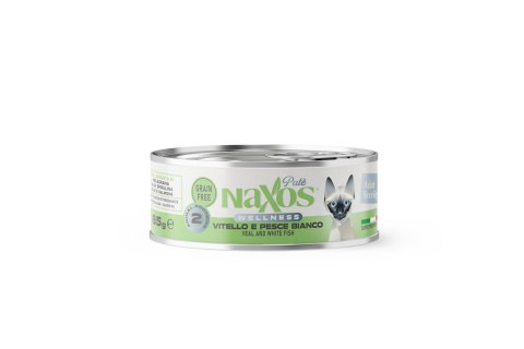 NAXOS CAT STERILIZED Puszka dla kotów sterylizowanych o smaku cielęciny i białej ryby 85g Naxos NAXOS CAT STERILIZED Puszka dla kotów sterylizowanych o smaku cielęciny i białej ryby 85g Naxos
