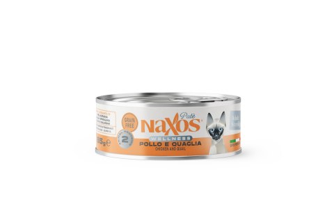 NAXOS CAT STERILIZED Puszka dla kotów sterylizowanych o smaku kurczaka i przepiórki 85g Naxos NAXOS CAT STERILIZED Puszka dla kotów sterylizowanych o smaku kurczaka i przepiórki 85g Naxos