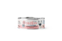 NAXOS CAT STERILIZED Puszka dla kotów sterylizowanych o smaku wieprzowiny i cielęciny 85g Naxos