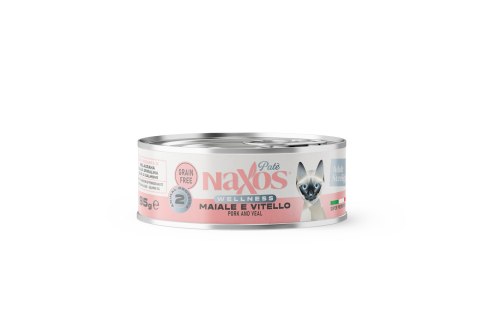NAXOS CAT STERILIZED Puszka dla kotów sterylizowanych o smaku wieprzowiny i cielęciny 85g Naxos NAXOS CAT STERILIZED Puszka dla kotów sterylizowanych o smaku wieprzowiny i cielęciny 85g Naxos