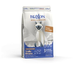NAXOS CAT STERILIZED dla kotów sterylizowanych na bazie wołowiny, bawoła i jagnięicny 1,5 kg Naxos