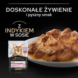 PRO PLAN Adult Delicate Digestion Karma dla kotów z indykiem w sosie 85 g PRO PLAN Adult Delicate Digestion Karma dla kotów z indykiem w sosie 85 g