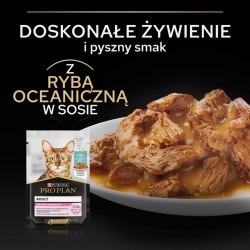 PRO PLAN Delicate Digestion Karma dla kotów z rybą oceaniczną w sosie 85 g PRO PLAN Delicate Digestion Karma dla kotów z rybą oceaniczną w sosie 85 g