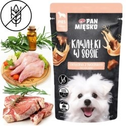 Pan Mięsko mokra karma dla psa cielęcina z królikiem saszetka 150g