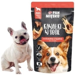 Pan Mięsko mokra karma dla psa wołowina z koziną saszetka 150g