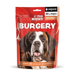 Pan Mięsko przysmak dla psa Burgery wołowina 100g Pan Mięsko przysmak dla psa Burgery wołowina 100g