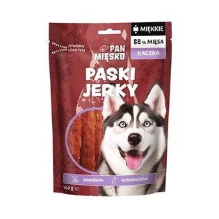 Pan Mięsko przysmak dla psa Paski Jerky Kaczka 00g Pan Mięsko przysmak dla psa Paski Jerky Kaczka 00g