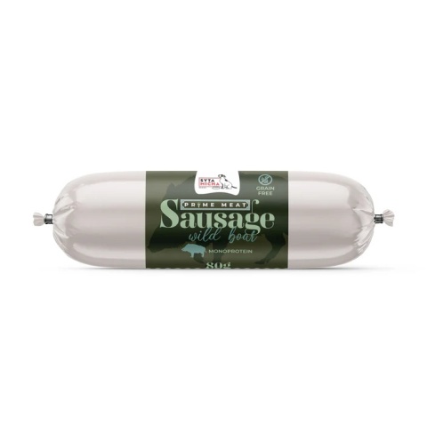 Syta Micha Prime Meat Kiełbaska treningowa z dzikiem 80g Syta Micha Prime Meat Kiełbaska treningowa z dzikiem 80g