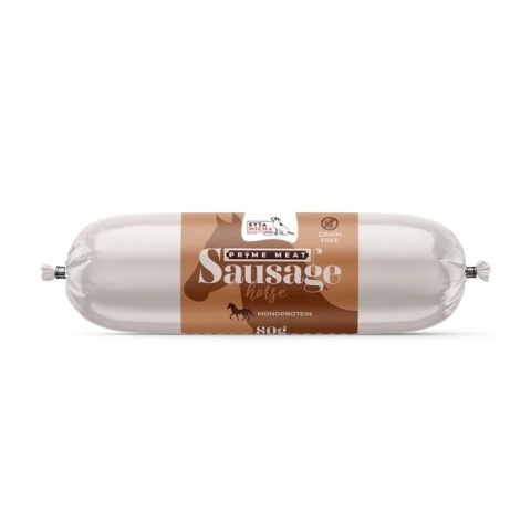 Prime Meat Kiełbaska treningowa z koniną 80g Prime Meat Kiełbaska treningowa z koniną 80g