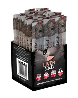 Przysmak dla psa Alpha Spirit Liver 10 x 30g