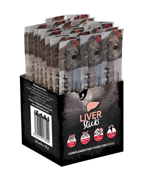 Przysmak dla psa Alpha Spirit Liver 10 x 30g