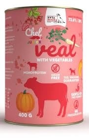 Syta Micha CHEF Cielęcina z warzywami Junior 400g