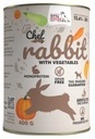 Syta Micha CHEF Mokra karma dla psa Królik z warzywami 400g monoproteinowa