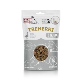 Syta Micha Trenerki z gęsią dla psa 80g