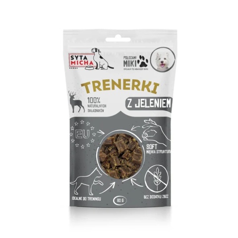 Syta Micha Trenerki z jelenia dla psa 80g