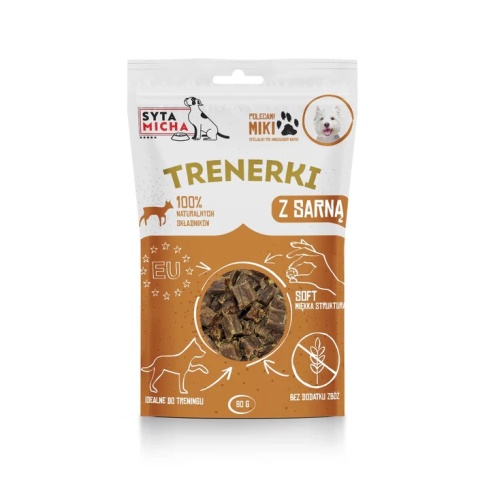 Syta Micha Trenerki z sarną dla psa 80g
