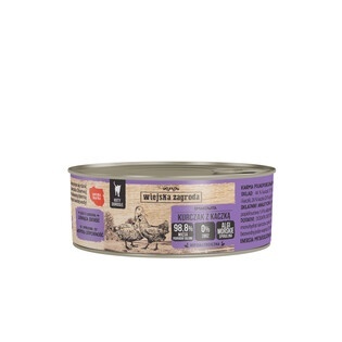 Wiejska Zagroda Karma mokra dla kota Kurczak z kaczką 85g Wiejska Zagroda Karma mokra dla kota Kurczak z kaczką 85g