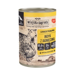 Wiejska Zagroda Karma mokra dla psa Indyk z jagnięciną 400g