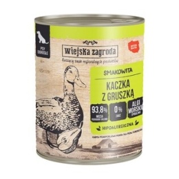Wiejska Zagroda Karma mokra dla psa Kaczka z gruszką 800g