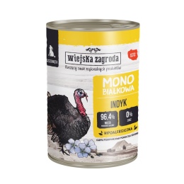 Wiejska Zagroda Karma mokra dla psa Monoproteinowa Indyk (szczeniak) 400g