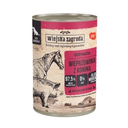 Wiejska Zagroda Karma mokra dla psa Wieprzowina z koniną 400g
