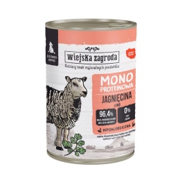 Wiejska Zagroda Karma Mokra monoproteinowa z jagnięciną Dla Szczeniąt 400g