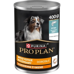 Pro Plan mokra karma dla psów bogata w rybę w galaretce 400g