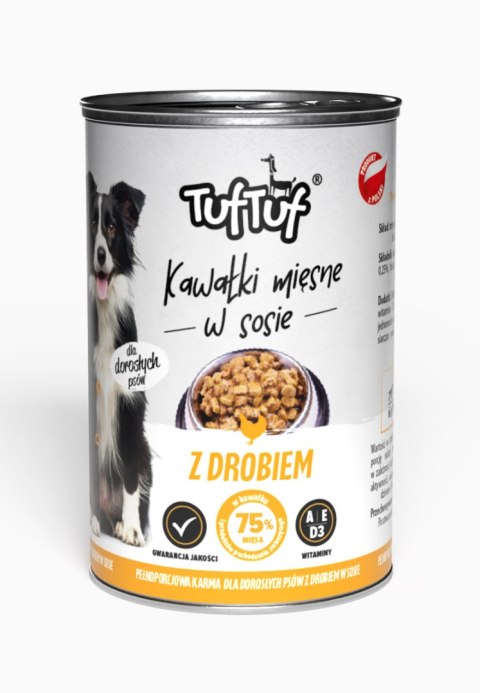 TUF TUF kawałki mięsne z drobiem 415g Tuf Tuf TUF TUF kawałki mięsne z drobiem 415g Tuf Tuf