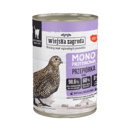 Wiejska Zagroda Karma mokra dla kota Monobiałkowa Przepiórka 400g